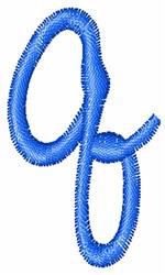 Dots Lower Case q - 4x4 case quick stitch embroidery design for kitchen tea towels