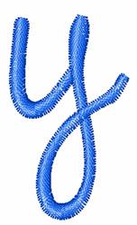 quick stitch case machine embroidery pattern - Dots Lower Case y for reusable tote bags