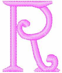 monogram quick stitch machine embroidery - Enchanted Monogram R for kitchen aprons