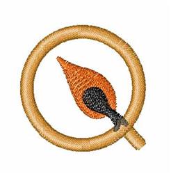 Fire Starter Q - 4x4 starter quick stitch embroidery design for Baby Blankets