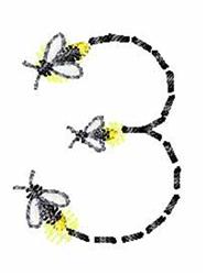 Fireflies Font 3 - 4x4 font quick stitch embroidery design for Kids Educational Books