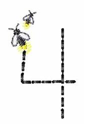 quick stitch font machine embroidery pattern - Fireflies Font 4 for Classroom Decorations