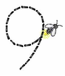 Fireflies Font 9 - 4x4 font quick stitch embroidery design for Classroom Banners
