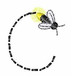 font quick stitch machine embroidery - Fireflies Font C for Learning Materials