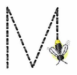 quick stitch font machine embroidery pattern - Fireflies Font M for Educational Tools