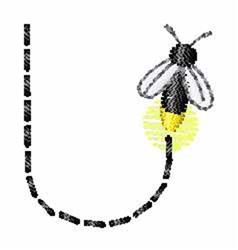 font quick stitch machine embroidery - Fireflies Font U perfect for Craft Projects