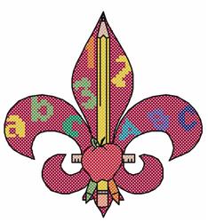 cross detailed machine embroidery - Fleur De Teacher for decorative pillow covers