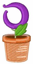 leaf quick stitch machine embroidery - Flower Pot D perfect for patchwork quilt blocks