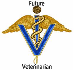 Future Veterinarian - 5x7 veterinarian detailed embroidery design for reusable tote bags