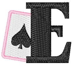 quick stitch symbol machine embroidery pattern - Gambling Symbols E for reusable tote bags