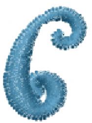Graveyard Font 6 - 4x4 font quick stitch embroidery design for Birthday Banners