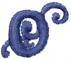 font quick stitch machine embroidery - Graveyard Font O for patchwork quilt blocks