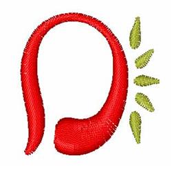 leaf quick stitch machine embroidery - Henna Deco D perfect for reusable tote bags