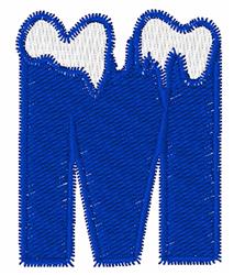 Ice M - 4x4 ice beginner-friendly machine embroidery design for cute baby onesies