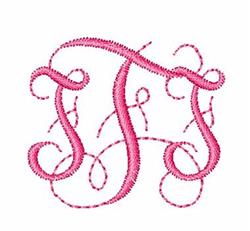 font quick stitch machine embroidery - Interlocking Floss Font F for patchwork quilt blocks