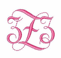 quick stitch font machine embroidery pattern - Interlocking Floss Font Z for Personalized bags