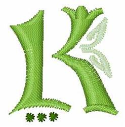 irish quick stitch machine digital embroidery - Irish K perfect for Baby Blankets