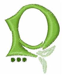 quick stitch irish machine embroidery pattern - Irish P perfect for reusable tote bags