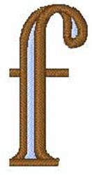 Lower Case f - 4x4 case quick stitch embroidery design for Kids Clothing