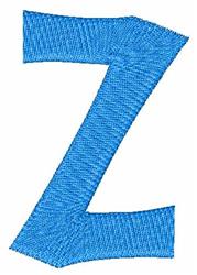 Lower Case z - 4x4 case quick stitch machine embroidery design for Sports Team Gear