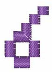 numeral quick stitch machine embroidery - Matrix Numeral 6 for cute baby onesies
