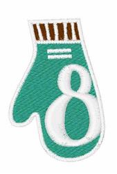 beginner-friendly font machine embroidery pattern - Mitten Font 8 for kitchen tea towels
