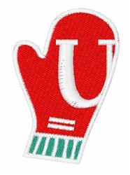 font beginner-friendly machine embroidery - Mitten Font U perfect for kitchen aprons