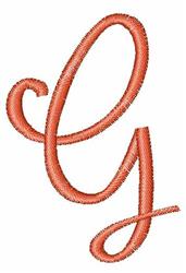 curl quick stitch machine embroidery - Monogram Curl G perfect for reusable tote bags