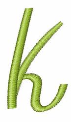curl quick stitch machine embroidery - Monogram Curl k for decorative pillow covers