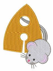 beginner-friendly font machine embroidery pattern - Mouse & Cheese Font A for cute baby onesies
