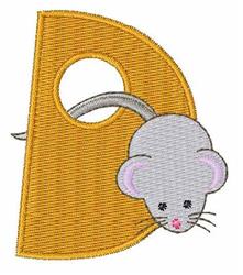 quick stitch font machine embroidery pattern - Mouse & Cheese Font D for kitchen aprons