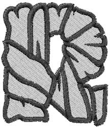 Mummy R - 4x4 monster beginner-friendly embroidery design for reusable tote bags