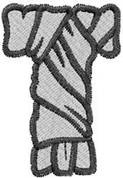 monster beginner-friendly machine embroidery - Mummy T perfect for reusable tote bags