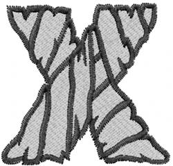 Mummy X - 4x4 monster beginner-friendly embroidery design for reusable tote bags