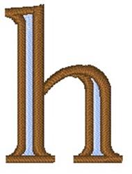 quick stitch outline machine embroidery pattern - Outline h perfect for kitchen aprons