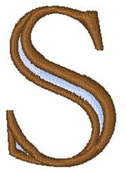 quick stitch outline machine embroidery pattern - Outline S for decorative pillow covers