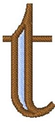 quick stitch outline machine embroidery pattern - Outline t for kitchen tea towels