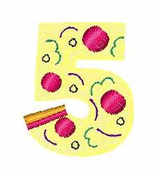 quick stitch pie machine embroidery pattern - Pizza Pie 5 for reusable tote bags
