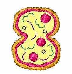 quick stitch pie machine embroidery pattern - Pizza Pie 8 for reusable tote bags