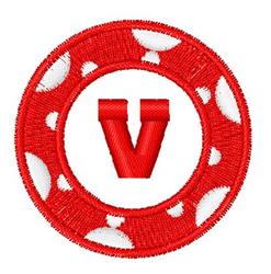 beginner-friendly chip machine embroidery pattern - Poker Chip v for Sports Gear