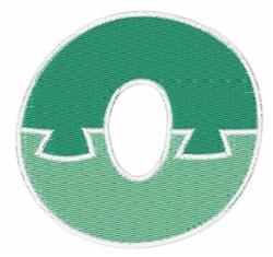case beginner-friendly machine embroidery - Puzzle Upper Case O for decorative pillow covers