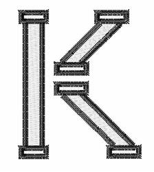 quick stitch pipe machine embroidery pattern - PVC Pipe K perfect for kitchen aprons