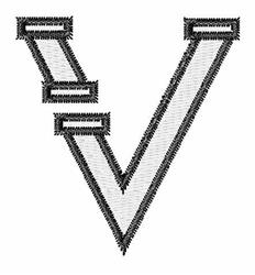 PVC Pipe V - 4x4 pipe quick stitch machine embroidery design for reusable tote bags