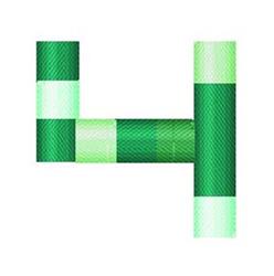 quick stitch font machine embroidery pattern - Ready Player Font 4 for decorative pillow covers