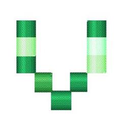 font quick stitch machine embroidery - Ready Player Font V for patchwork quilt blocks
