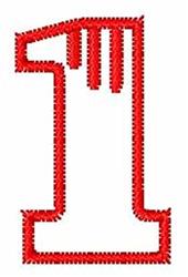 quick stitch font redwork machine embroidery pattern - Redwork Block Font 1 for decorative pillow covers