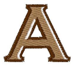 quick stitch shaded machine embroidery pattern - Shaded A for Classroom Decorations