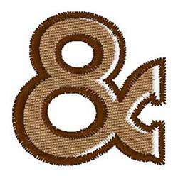 Shaded & - 4x4 shaded quick stitch machine embroidery design for kitchen tea towels