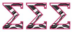 detailed sigma machine embroidery pattern - Sigma Sigma Sigma for decorative pillow covers