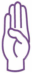 language quick stitch machine embroidery - Sign Language B for Event Merchandise